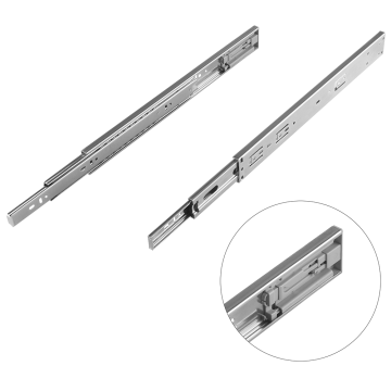 Glisiera TEKO, Push to Open, cu bile, otel, zincat, 450 x 45 mm