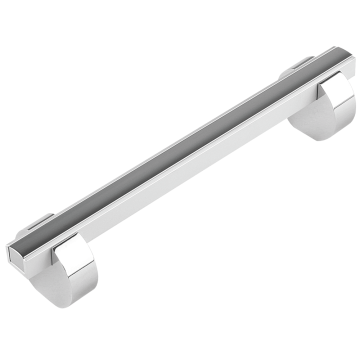 Maner din aluminiu cu terminatii FA26183 192 mm, crom/crom mat