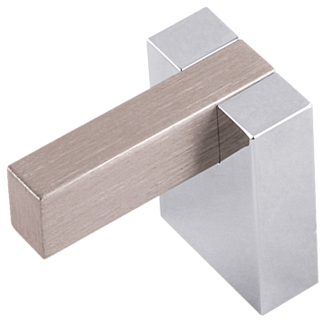 Buton FA 26169, aluminiu, 47 x 30 mm, crom
