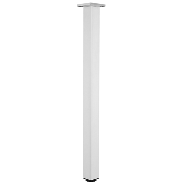 Set picioare de masa Teko, aluminiu, patrat, 4 bucati, 710 x 50 mm