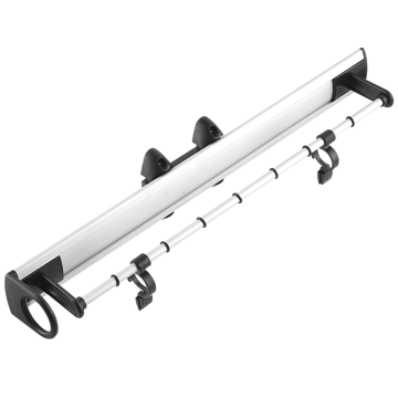 Suport pentru pantaloni, aluminiu, argintiu, 450 x 66 x 81 mm