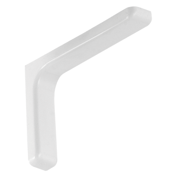 Suport metalic de polita cu protectie, alb, 240 x 145 mm