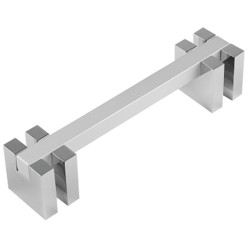 Maner mobila cu terminatii din aluminiu, FA 23608, crom/ crom mat, 320 mm