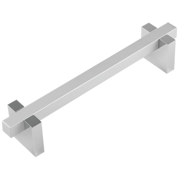 Maner mobila cu terminatii din aluminiu, FA 26176, crom/ crom mat, 96 mm