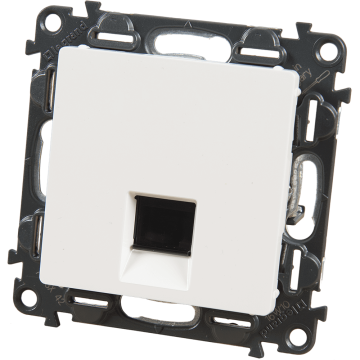 Priza UTP RJ45  Legrand 753142, cat. 6, 75  x 75  x 37 mm, alb