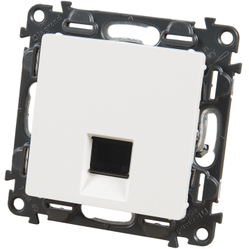 Priza UTP RJ45  Legrand 753142, cat. 5e, 75  x 75  x 37 mm, alb