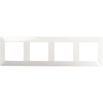 Rama Legrand 754004, pentru intrerupatoare, 4 posturi, alb