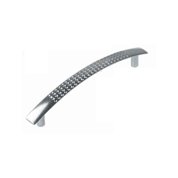 Maner Mini Genis, zamac, satin argint, 96 mm