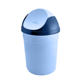 Cos de gunoi batant Inaplast, plastic, albastru, 3l