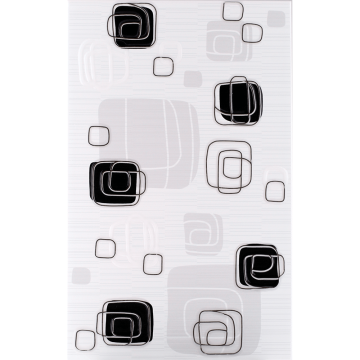Faianta decorativa Kai Ceramics Linea Black Lux negru,  lucioasa, dreptunghiulara, grosime 0,8 cm, 25 x 40 cm