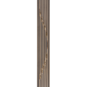 Brau faianta negru, Kai Cermics Sorel Black Lux, 6 x 40 cm