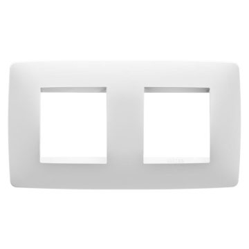 Rama decor 2 + 2 module Chorus, Gewiss GW16123TB, alb lapte