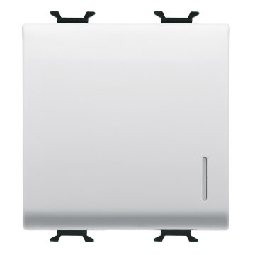 Intrerupator in cruce cu LED Gewiss Chorus GW10102, 2 M, alb