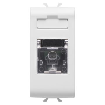 Priza telefon RJ11 Chorus Gewiss GW10401, 1M, alb