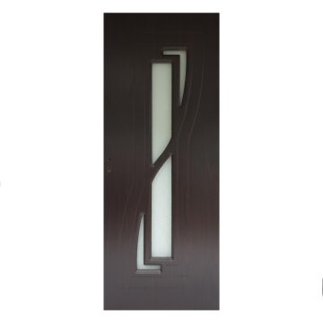 Usa interior celulara cu geam Pamate M042, reversibila, MDF, wenge, toc fix, 200 x 60 x 3.5 cm