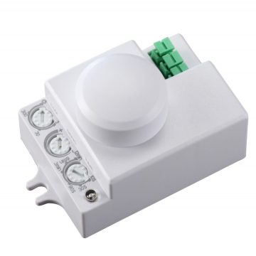 Senzor prezenta microunde, Hepol, 360 grade, alb, IP20, 8 m