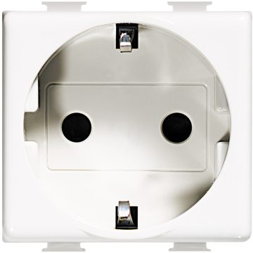 Priza simpla 2P+E Matix, Bticino AM5440/2, 2M, alb
