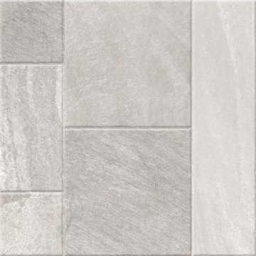 Gresie portelanata Kai Ceramics Santana Mix Grey, gri mat, aspect de piatra, patrata, 60 x 60 cm