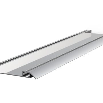 Profil rulare dublu inferior, aluminiu, argintiu, 3 m