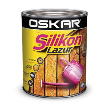 Lazura lemn Oskar Silikon Lazur, stejar auriu, interior / exterior, 0,75 l