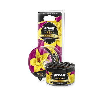 Odorizant auto Areon Ken Blister, Vanilla Bubble, 35 g