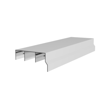 Profil ghidare dublu sistem ,SCL 80 AY, aluminiu, cornisa, 3 m