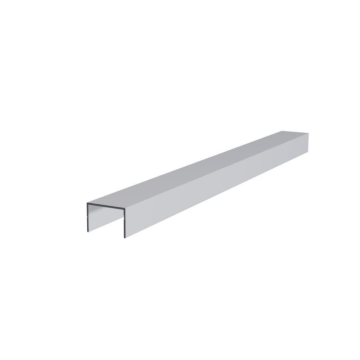 Profil aluminiu ER 4595 U/18x14mm, anodizat mat, 3 m