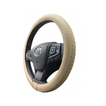 Husa volan auto Carmax, bej, 37-43 cm