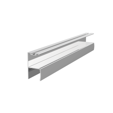 Profil miner Y ER6230 cu perie, pentru PAL de 18 mm, 2,5 m, anodizat mat