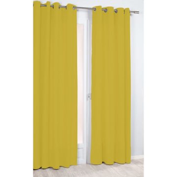 Draperie Nocturne, 100% poliester, galben 190, 135 x 260 cm