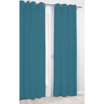 Draperie Nocturne, 100% poliester, albastru 140, 135 x 260 cm