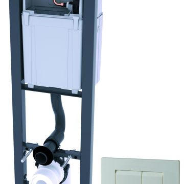 Rezervor incastrat Wirquin Chrono, clapeta Essentiel alba