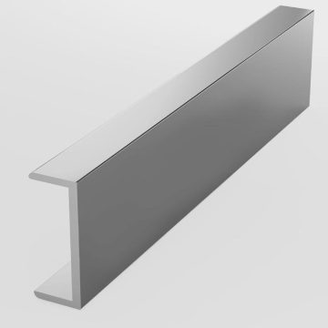Profil aluminiu ER 1507 U/18x8mm, anodizat mat, 3 m