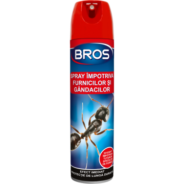 Spray impotriva furnicilor si gandacilor Bros, 210/15 ml