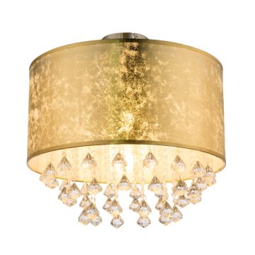 Plafoniera Amy I Cristal, auriu, 1 x E14, D 40 cm, H 38 cm, 60 W