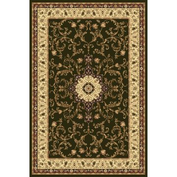 Covor modern Lotus 523/310 polipropilena heat-set, model floral bej-verde, 80 x 150 cm