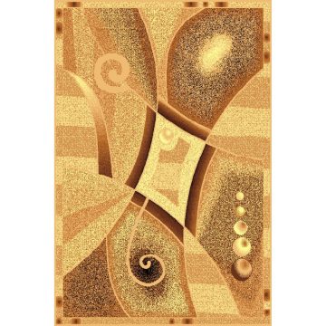 Covor clasic Gold 103/12, dreptunghiular, polipropilena BCF, bej-maro, 200 x 300 cm