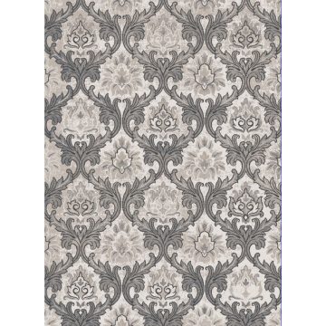 Covor modern Oxford 6536, poliester cu amestec vascoza, model clasic gri, 120 x 160 cm