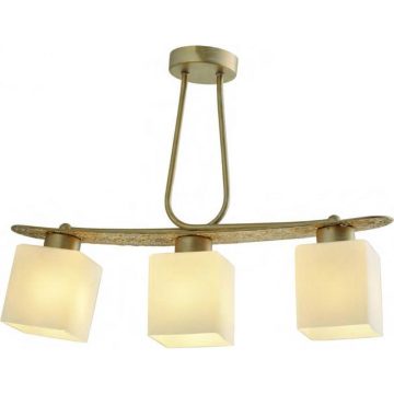 Lustra Goldie, 3 x E27, finsaj auriu, 42 X 10 X 57 cm