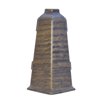 Set colt exterior plinta parchet Korner Evo 70, stejar Leonardo, PVC, 70 x 20.7 mm, 2 bucati/set