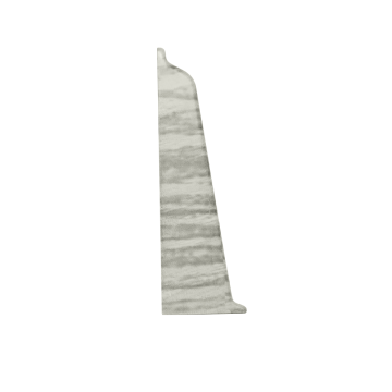 Set terminatie plinta parchet stanga/dreapta Korner Evo 70, stejar PASTEL, PVC, 70 x 20.7 mm, 2 bucati/set
