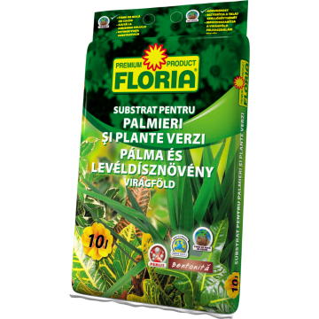 Substrat pentru plante verzi si palmieri, Floria, 10 l