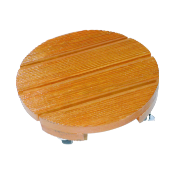 Suport flori Nortene Flora Lasur, lemn, natur, rotund, 30 cm