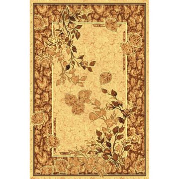 Covor clasic Gold 303/12, polipropilena BCF, bej-maro, 60 x 110 cm