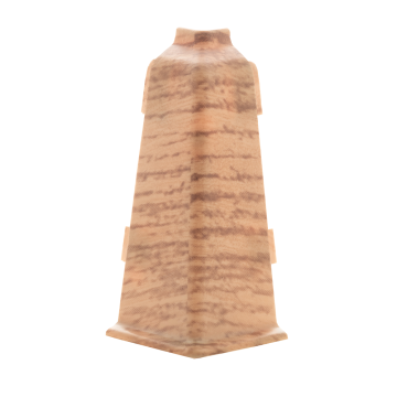 Set colt exterior plinta parchet Korner Evo 70, stejar rustic, PVC, 70 x 20.7 mm, 2 bucati/set