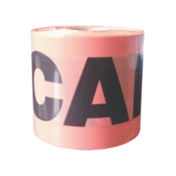 Banda avertizare canalizare Valrom, portocaliu, 10 cm x 0.09 mm, 500 m