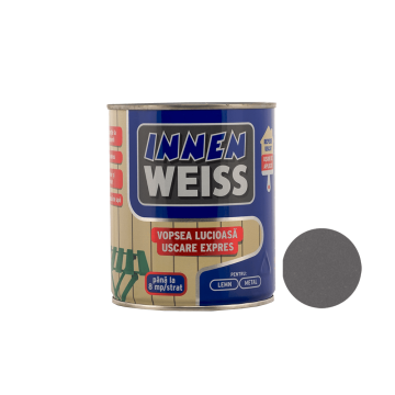 Vopsea lucioasa Innenweiss, interior si exterior, uscare expres, gri 0,6 L
