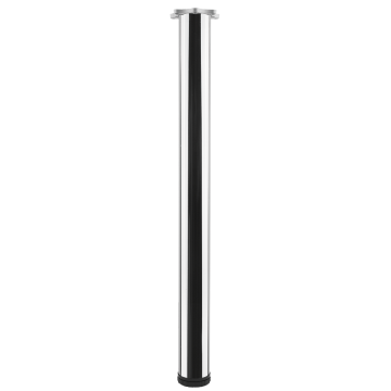 Picior pentru masa, metalic, cromat, 710 x 60 mm