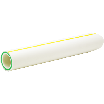 Teava PPR 40 mm Vesbo, insertie fibra sticla, 20 bar, alb, 4m