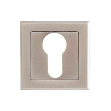 Rozeta pentru cilindru, SN Venus, patrata, aliaj aluminiu, negru nichel, 5 x 5 cm